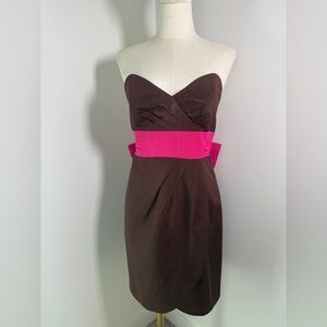 VINTAGE Y2K MILLY NEW YORK strapless big BOW DRESS